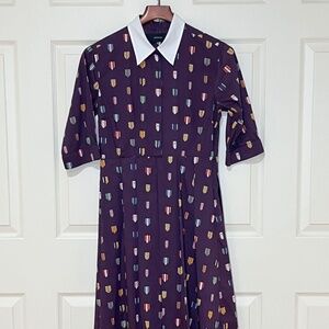 Wood Wood Shirt Dress Purple w/Flags Small